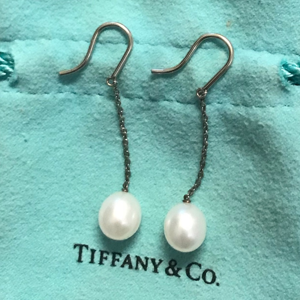 Tiffany & Co Floating Pearl Earrings